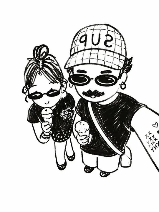 极简手绘涂鸦插画风格