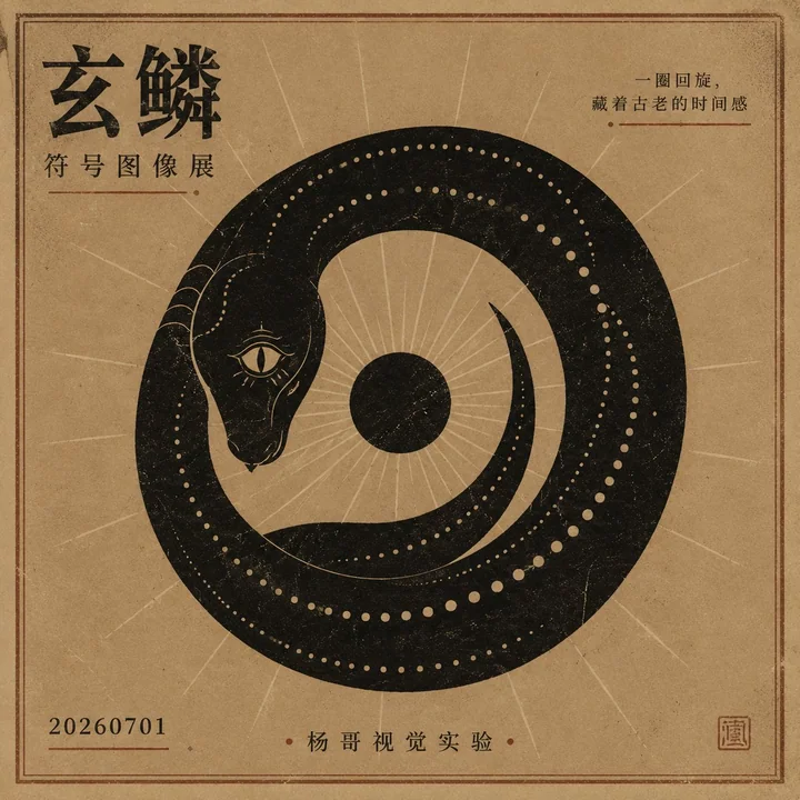 复古东方动物符号海报设计