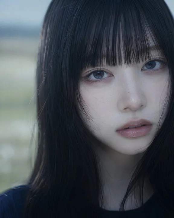 忧郁唯美东亚女性电影感人像摄影