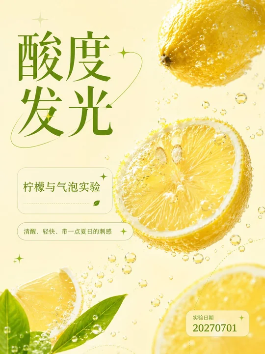 当代中文水果视觉海报设计