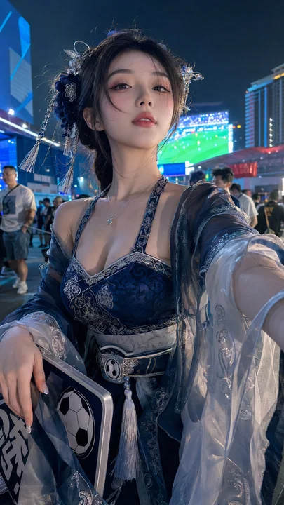 绝美古风足球宝贝世界杯夜赛应援大片