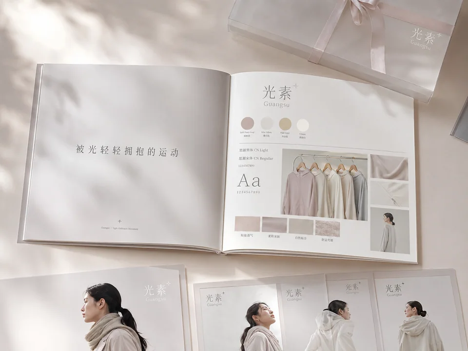 光素品牌全案：柔光治愈系运动视觉手册