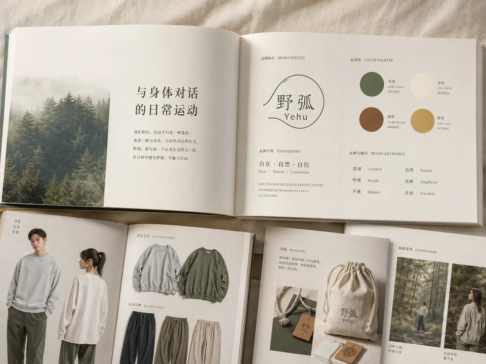 野弧品牌全案：自然诗意运动美学画册
