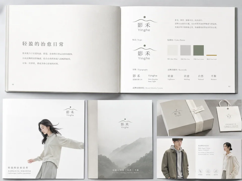 影禾品牌全案视觉画册：极简东方诗意与轻盈治愈美学