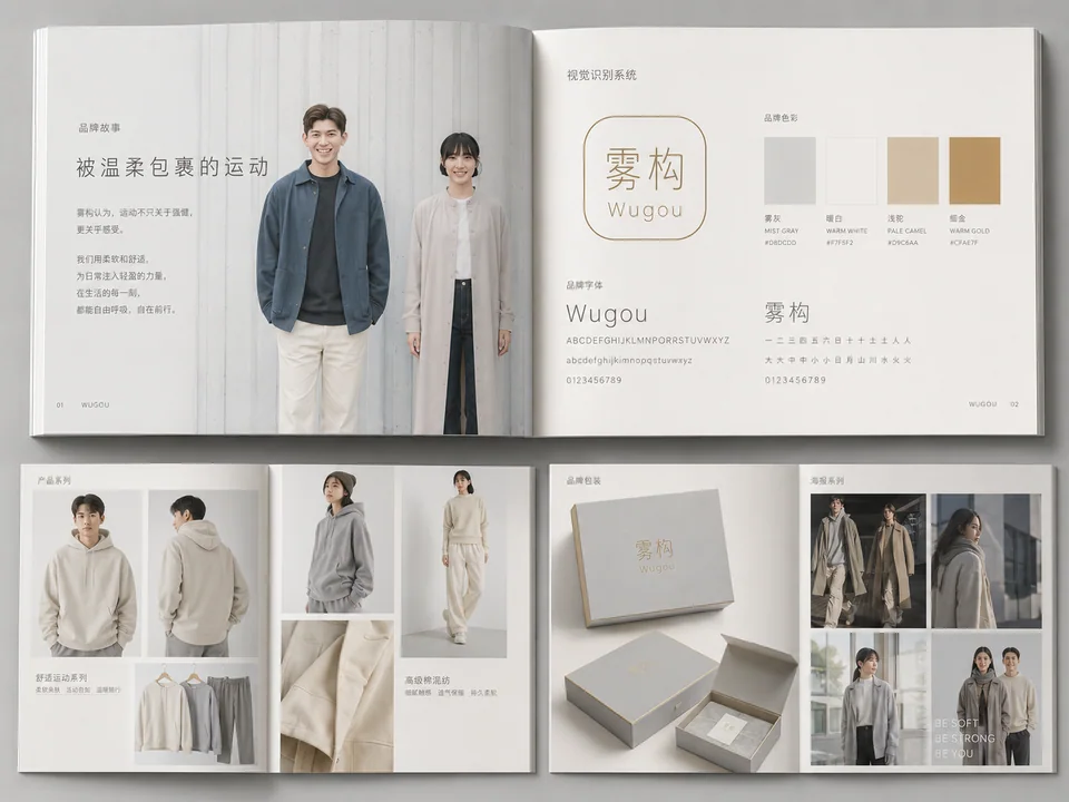 雾构品牌全案:北欧轻奢视觉手册
