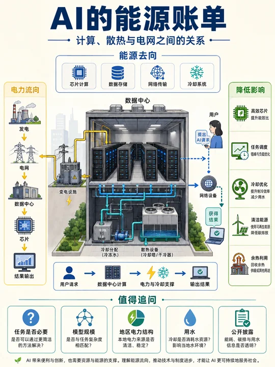 图解AI能源账单:揭秘算力背后的电力消耗