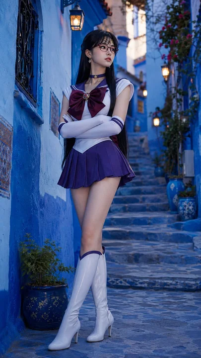 美少女战士摩洛哥蓝色小镇写真