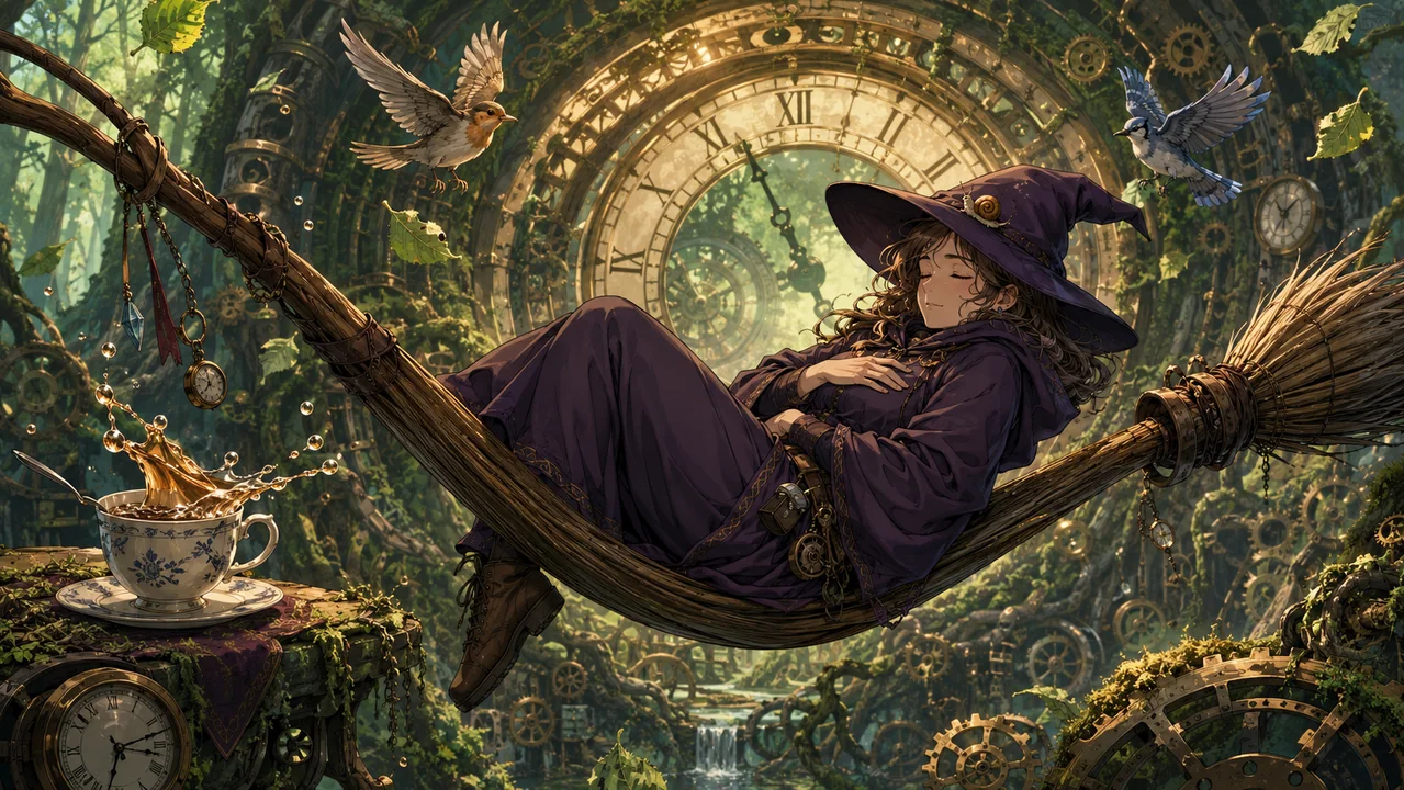 沉睡在时间静止处的钟表森林魔女