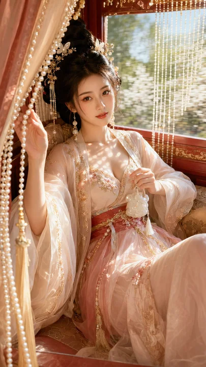 春日香车锦绣行:东方贵女慵懒写真