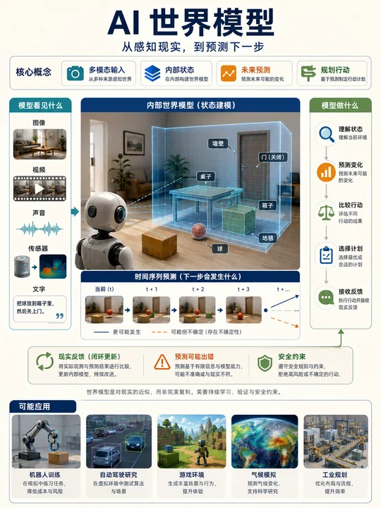 揭秘AI世界模型:从感知到预测全流程