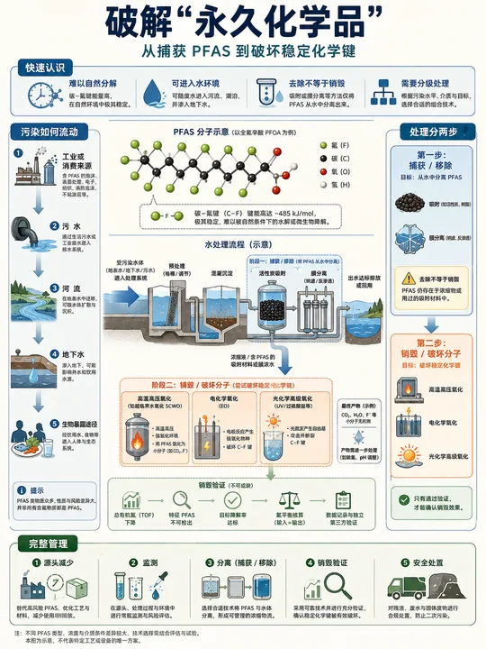 破解永久化学品：PFAS处理全流程科普图解