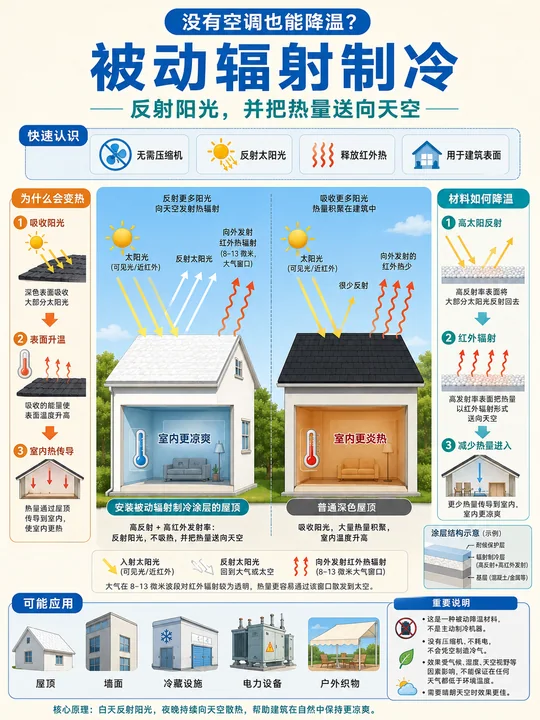 被动辐射制冷：无需电力让建筑自然呼吸降温