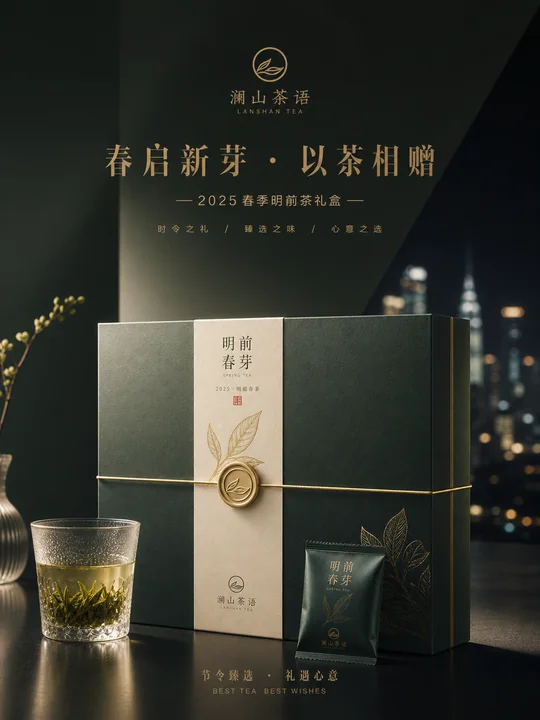 墨绿流光都市夜色茶礼视觉大片