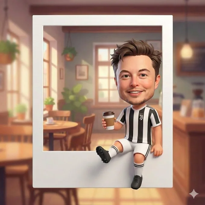 3D Dessin animé Jeune footballeur Journal de café