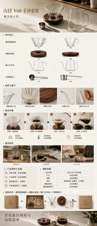 山径手冲咖啡器具移动端详情页