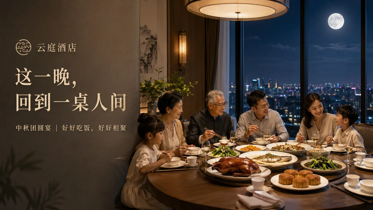 这一晚回到一桌人间中秋团圆宴海报
