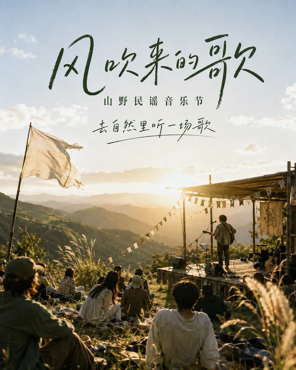 山野民谣音乐节：风吹来的歌海报