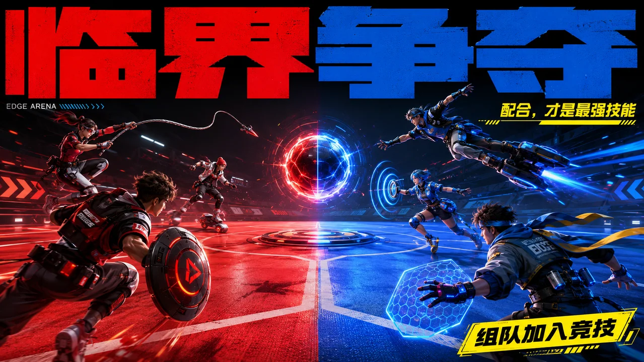 临界争夺：未来竞技场街头风海报
