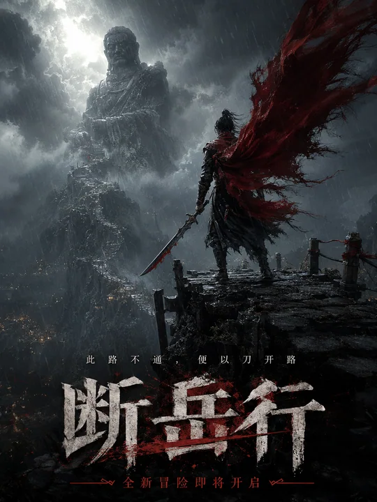 断岳行东方动作游戏史诗级写实海报