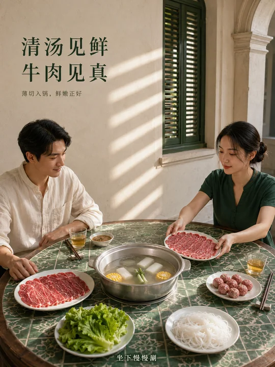 清汤见鲜：岭南骑楼下的牛肉火锅