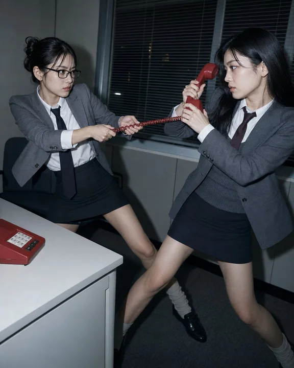 90年代日系职场杂志荒诞超现实写真