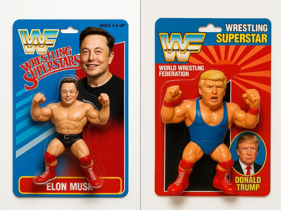 Personnages de catch dans le style des années 90