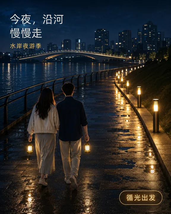 仲夏雨后滨水之约：今夜沿河慢慢走