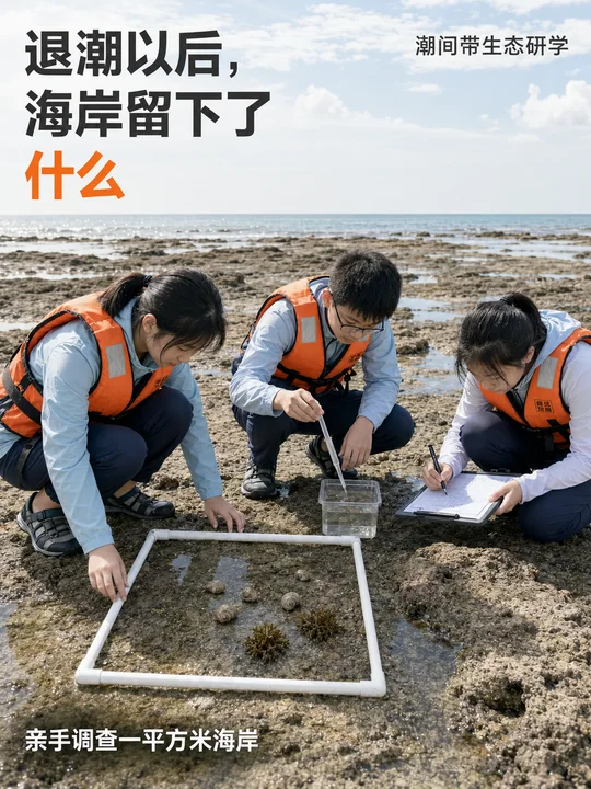 潮间带生态考察:退潮后的科学探索之旅