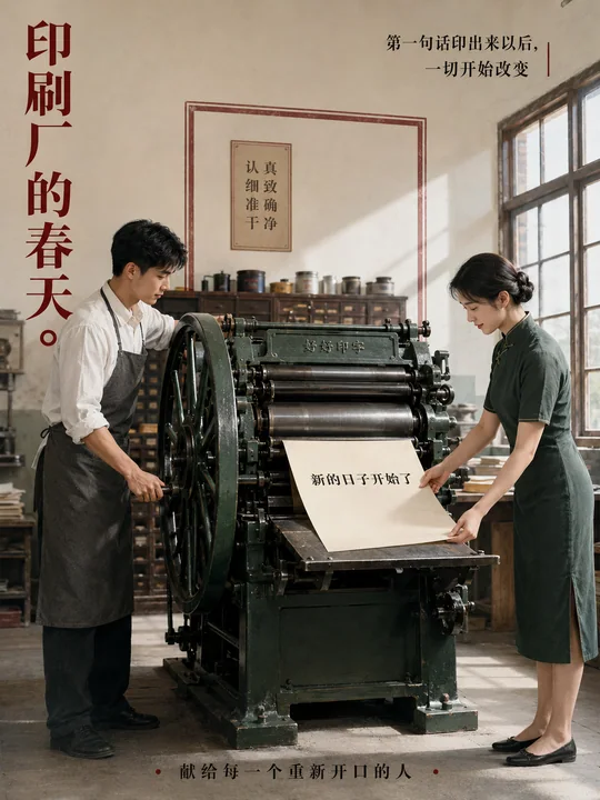 印刷厂的春天:新纪元的铅字破晓