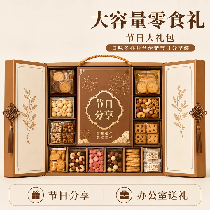 节日大容量零食礼包天猫主图