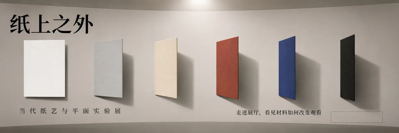 纸上之外：当代纸艺实验展弧幕视觉