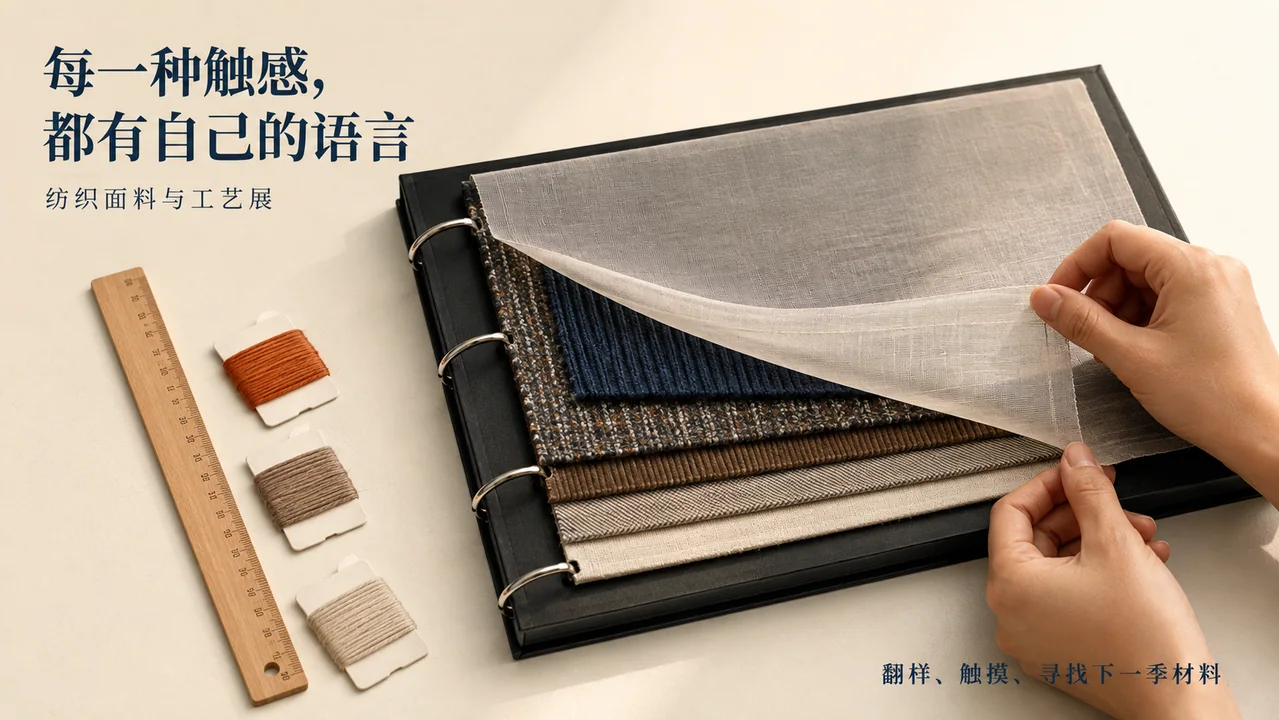 触感之语：纺织面料工艺展创意海报