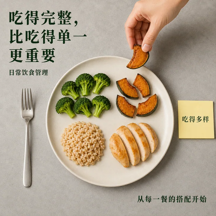 科学膳食均衡营养比例饮食管理海报