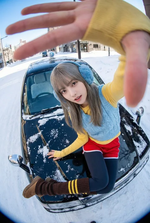 Y2K雪地动感写真