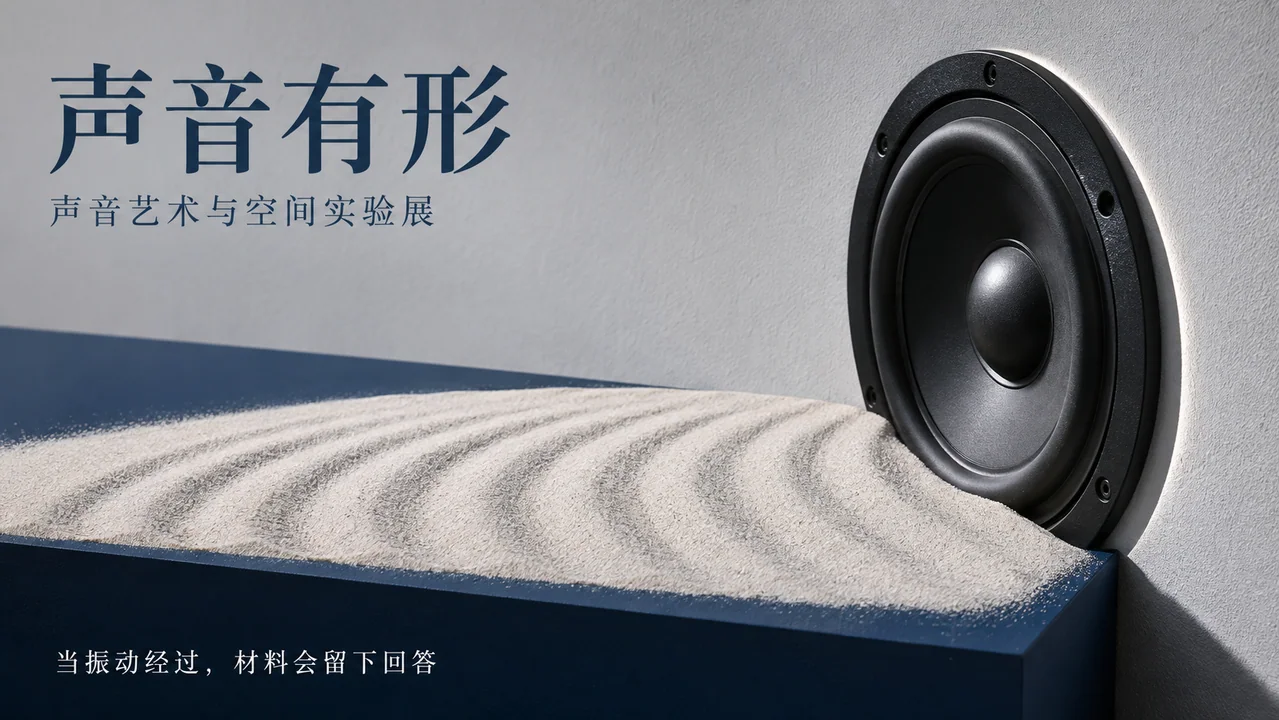 声音有形:驻波纹理艺术海报