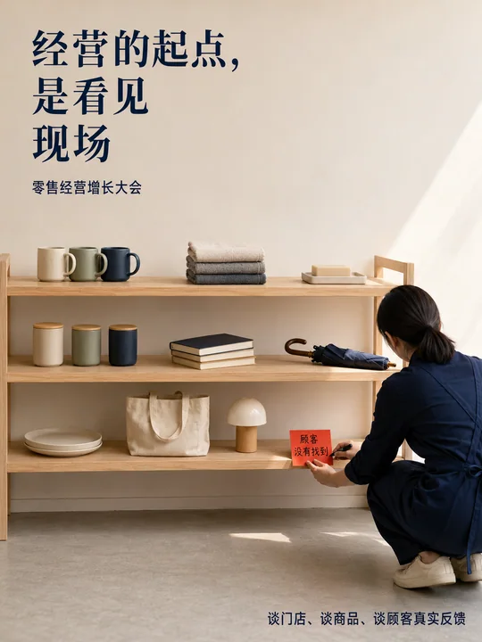 经营的起点是看见现场摄影海报