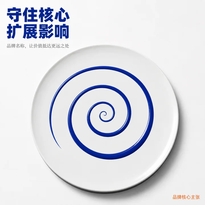 守住核心扩展影响品牌视觉海报