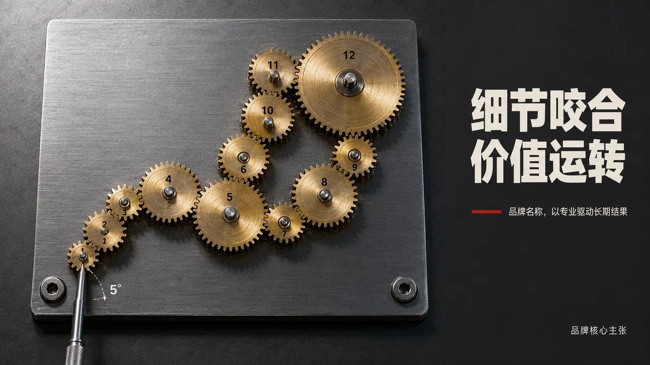 精密黄铜齿轮组S型传动品牌视觉大片