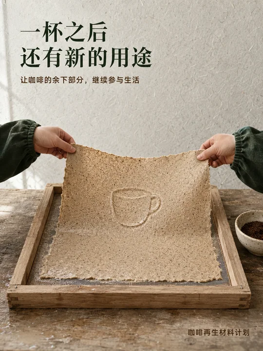 咖啡再生:纸艺中的可持续美学