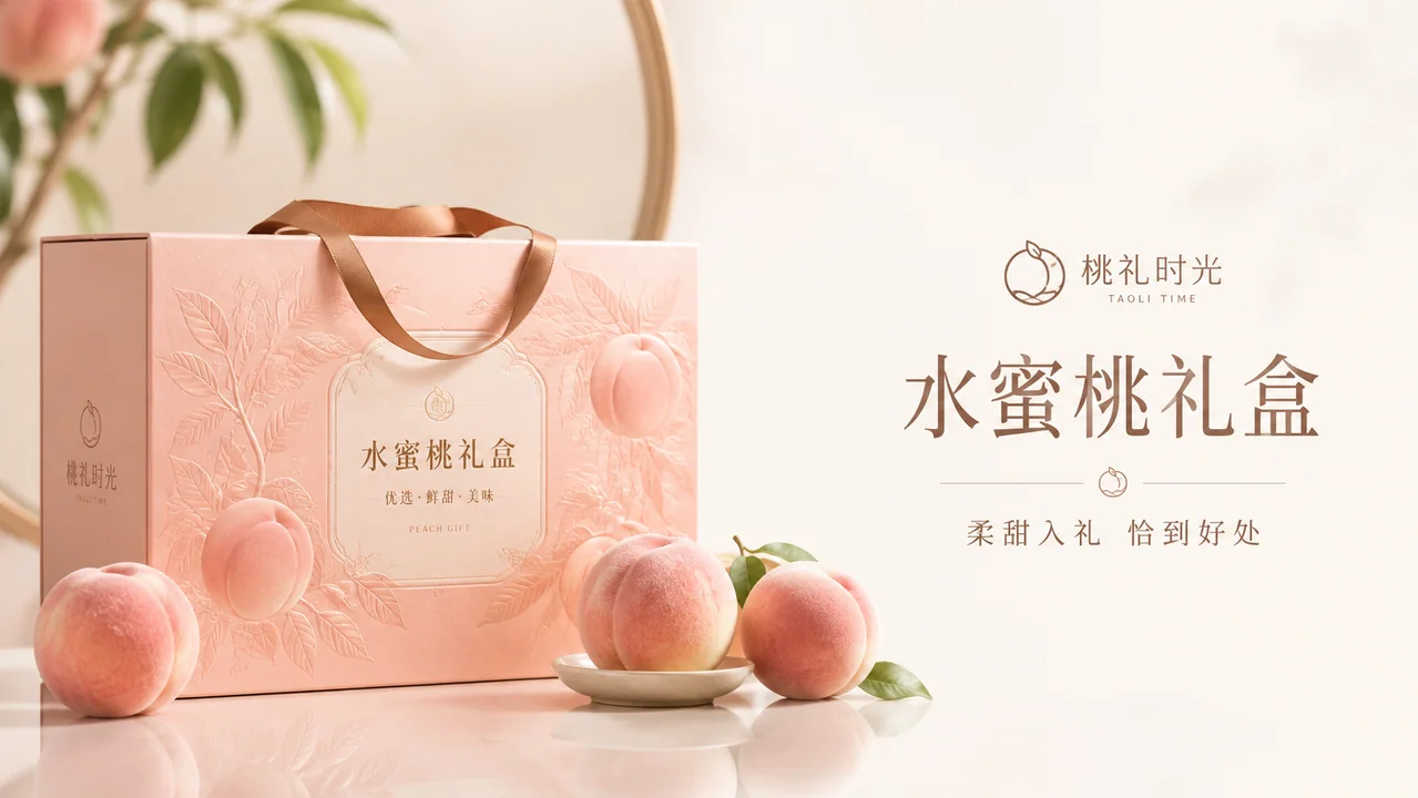 夏末桃礼官网首屏品牌视觉KV