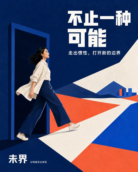 未界品牌态度海报：打破惯性发现可能