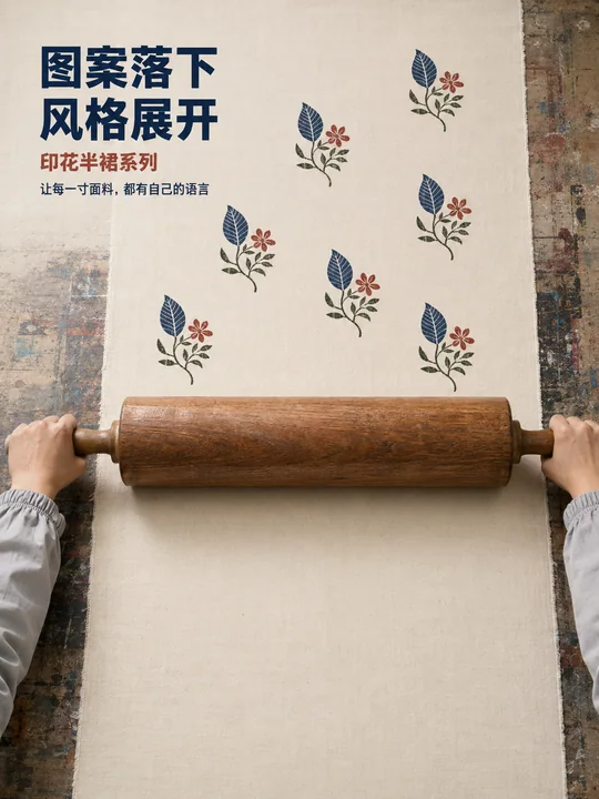 印染工坊:面料之语系列发布海报