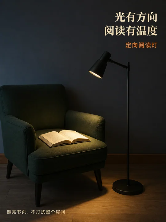 极简定向照明家居设计海报