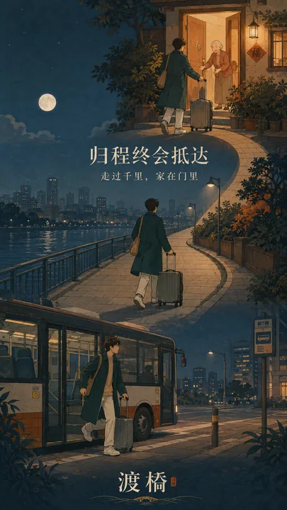 渡桥中秋温情长卷:万千归途终抵家灯