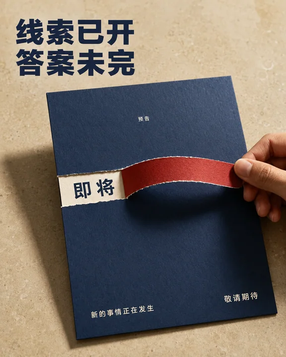 揭开层叠线索的瞬间新品发布预热海报