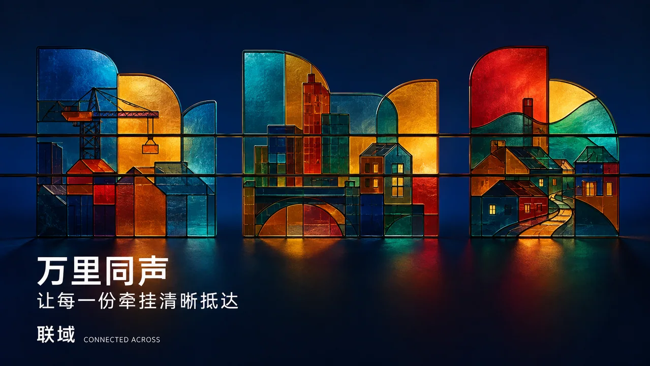 琉璃光影下的万里同声品牌视觉