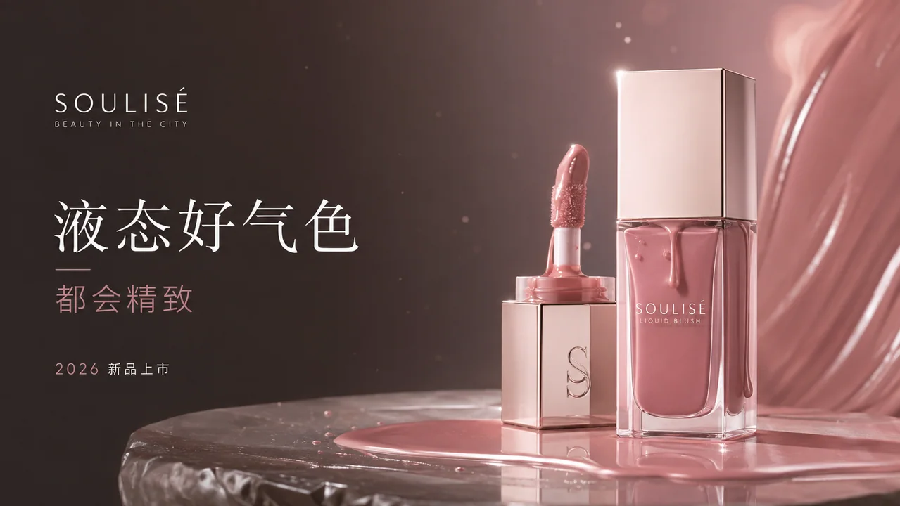 都会精致美妆品牌首屏横版官方视觉