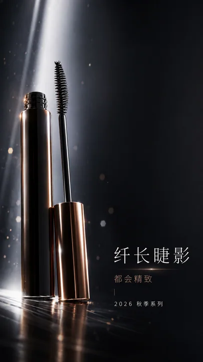 都会精致黑曜金睫毛膏移动端品牌开屏