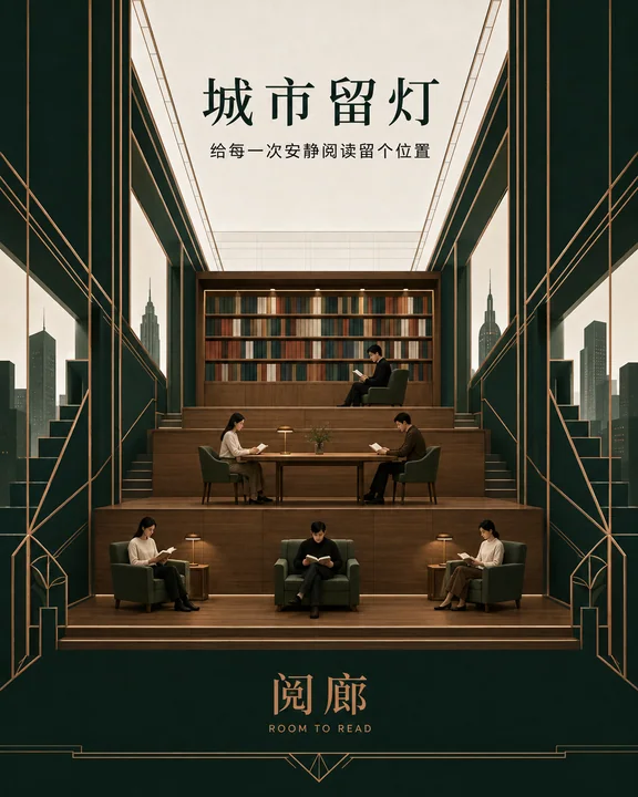 阅廊:快节奏城市中的静谧阅读角落