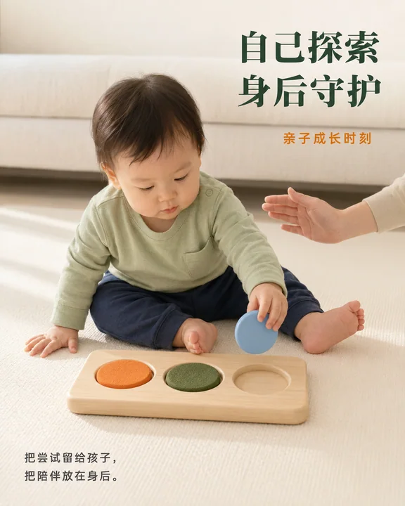 亲子成长瞬间：自己探索与身后守护
